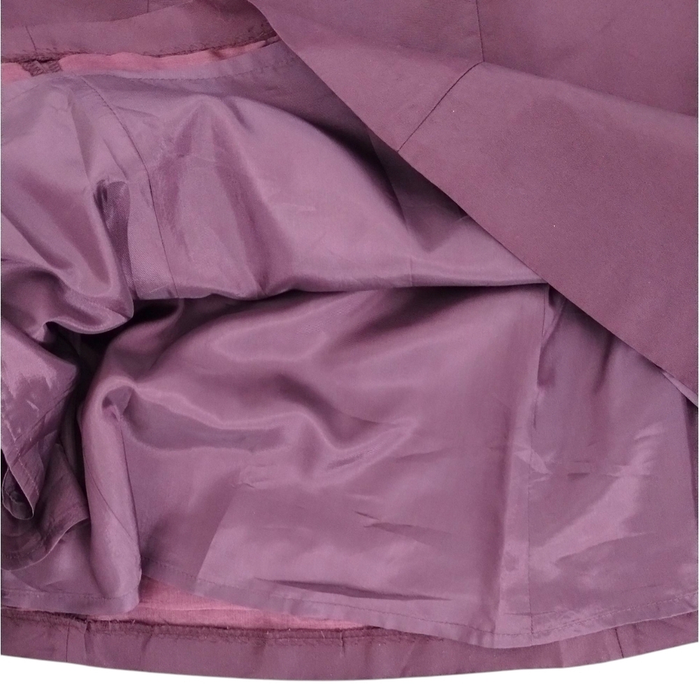 J.Crew 2006 100% Silk Halter Fit & Flare Midi Dress Purple Y2K 10 - Picture 5 of 9